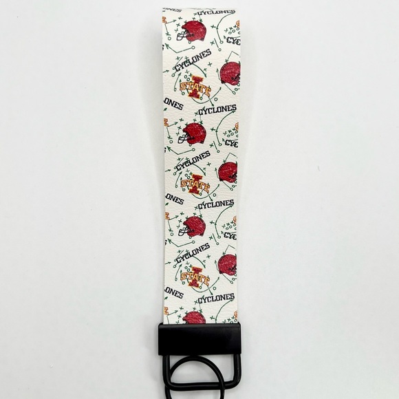 Rad Crafty Accessories - 🏈Iowa State University football keychain, ISU, vegan leather, lightweight